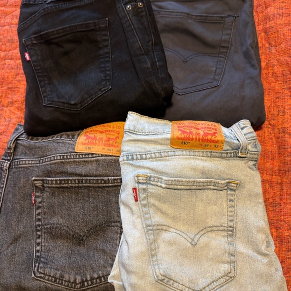 Levi's Men's Jeans Bundle - Black and Light Blue - Picture 2 of 5